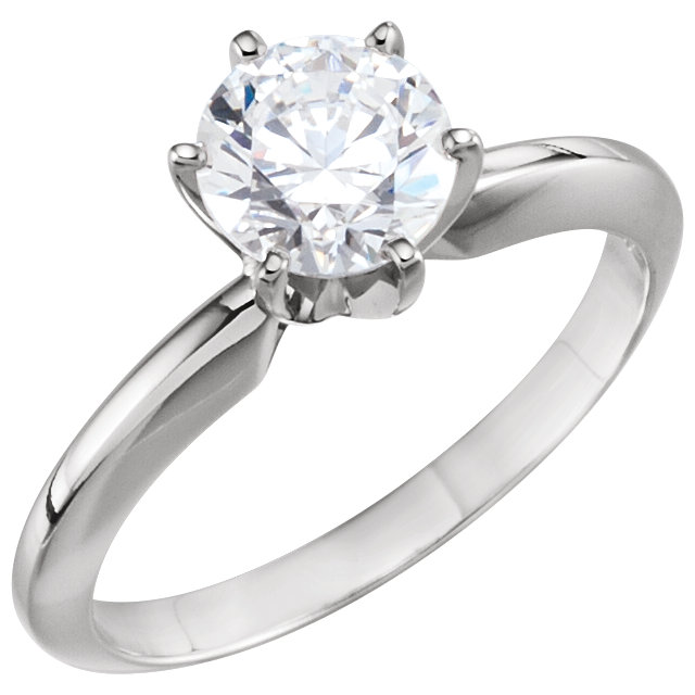 Round Solitaire Diamond Engagement Ring Round Solitaire Diamond Engagement Ring