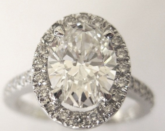 Halo Oval Custom Diamond Engagement Ring Halo Oval Custom Diamond Engagement Ring