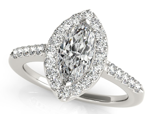 Marquise Halo Diamond Engagement Ring Marquise Halo Diamond Engagement Ring
