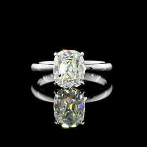 Antique Cushion Solitaire Diamond Engagement Ring Antique Cushion Solitaire Diamond Engagement Ring
