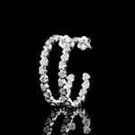 Heart Shape and Round Diamond Hoop Earrings Heart Shape and Round Diamond Hoop Earrings