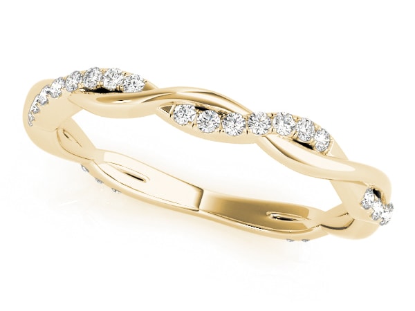 Braided Round Diamond Ladies Wedding Band Braided Round Diamond Ladies Wedding Band