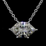 Duchess Marquise Diamond Solitaire Station Pendant Necklace Duchess Marquise Diamond Solitaire Station Pendant Necklace