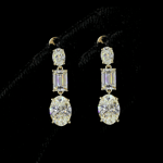Oval Emerald Diamond Drop Earrings Oval Emerald Diamond Drop Earrings