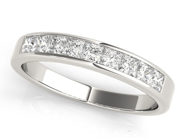 Princess Cut Channel Set Ladies Diamond Wedding Band Princess Cut Channel Set Ladies Diamond Wedding Band