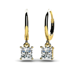 Princess Diamond Drop Earrings Princess Diamond Drop Earrings