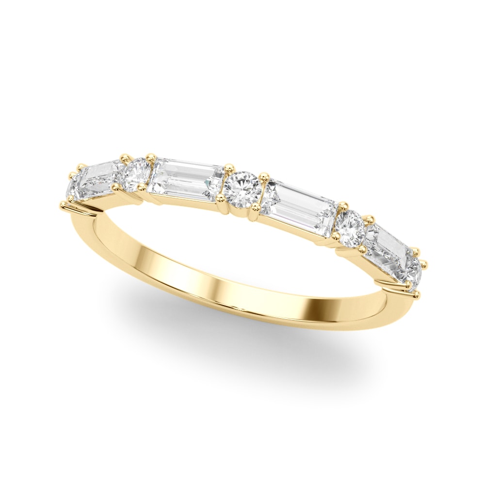 Round Baguette Ladies Diamond Wedding Band Round Baguette Ladies Diamond Wedding Band