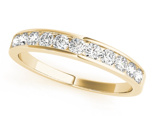 Round Channel Set Ladies Diamond Wedding Band Round Channel Set Ladies Diamond Wedding Band